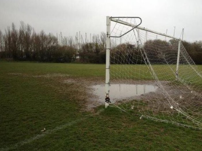 Retweet if you have played on a pitch like this! 🙄🌧️