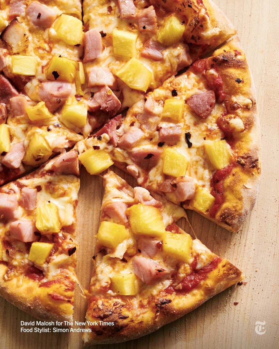 nytimes's tweet photo. Pineapple and ham belong together. https://t.co/aM5AVLFPjv https://t.co/wBSmFlL2oa