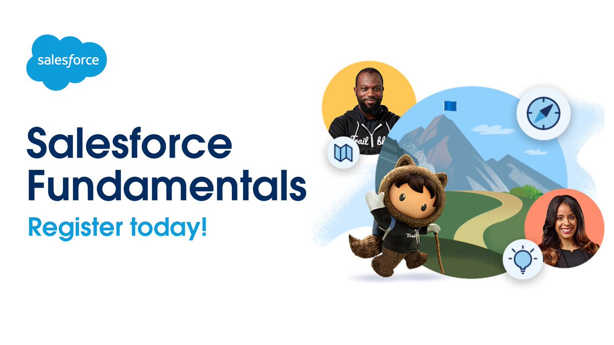 trailhead's tweet photo. Q: “How do I start a career in the Salesforce ecosystem?” 🤔

A: Join Salesforce Fundamentals: a FREE, virtual learning journey that guides you to the skills, resources, and programs to launch your career. 💡

🏁 Get started today ➡️: https://t.co/bbmp85Og8c https://t.co/l7C2Bwzv41