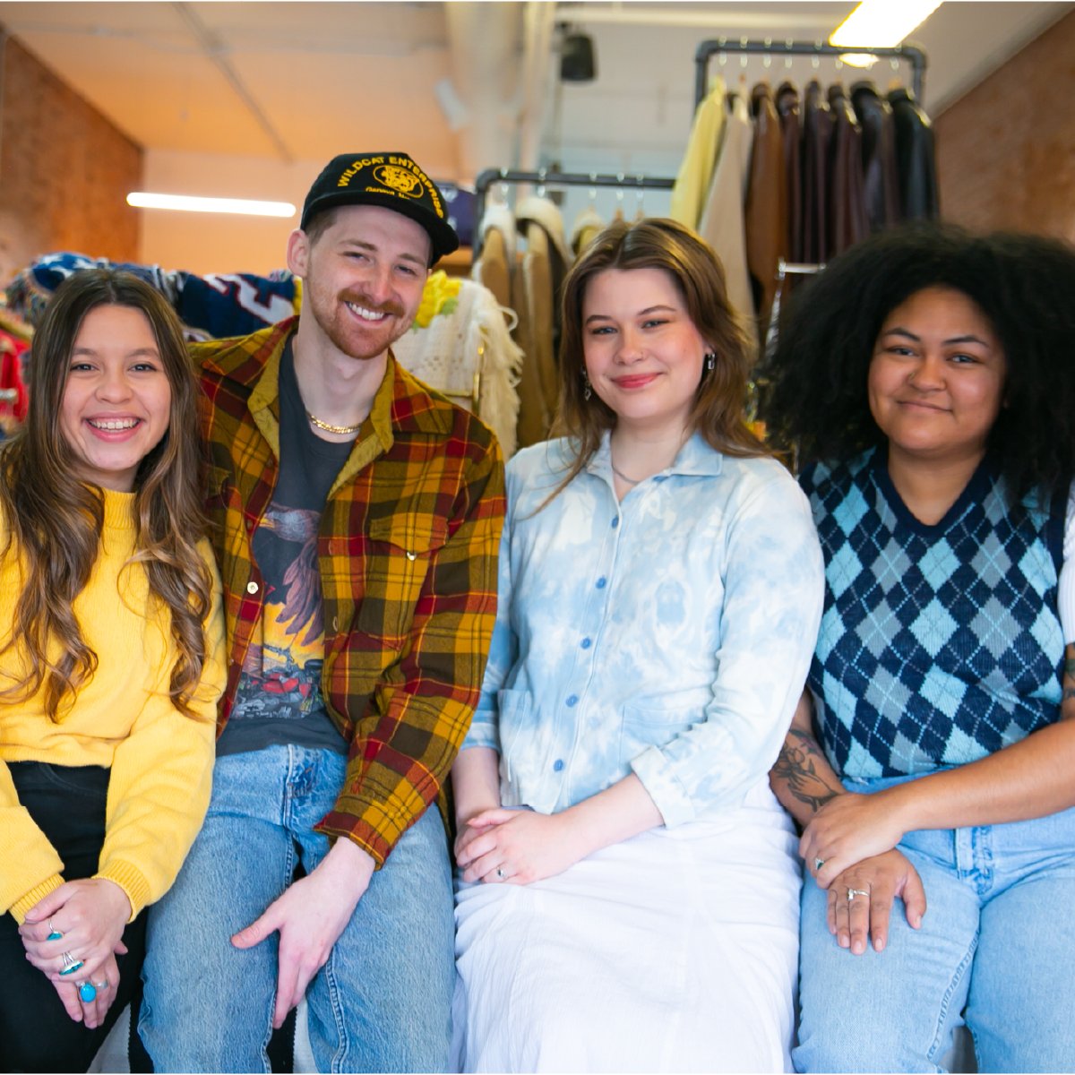 Meet the women behind <a href="/DeadCenterVtg/">Dead Center Vintage</a>, Kenzie, Gabrielle, and Morgan who began DCV as a group, along with their friend Lazarus. They offer groovy vintage clothes and accessories for all genders, all ages, and all sizes! 👗 #WomensHistoryMonth