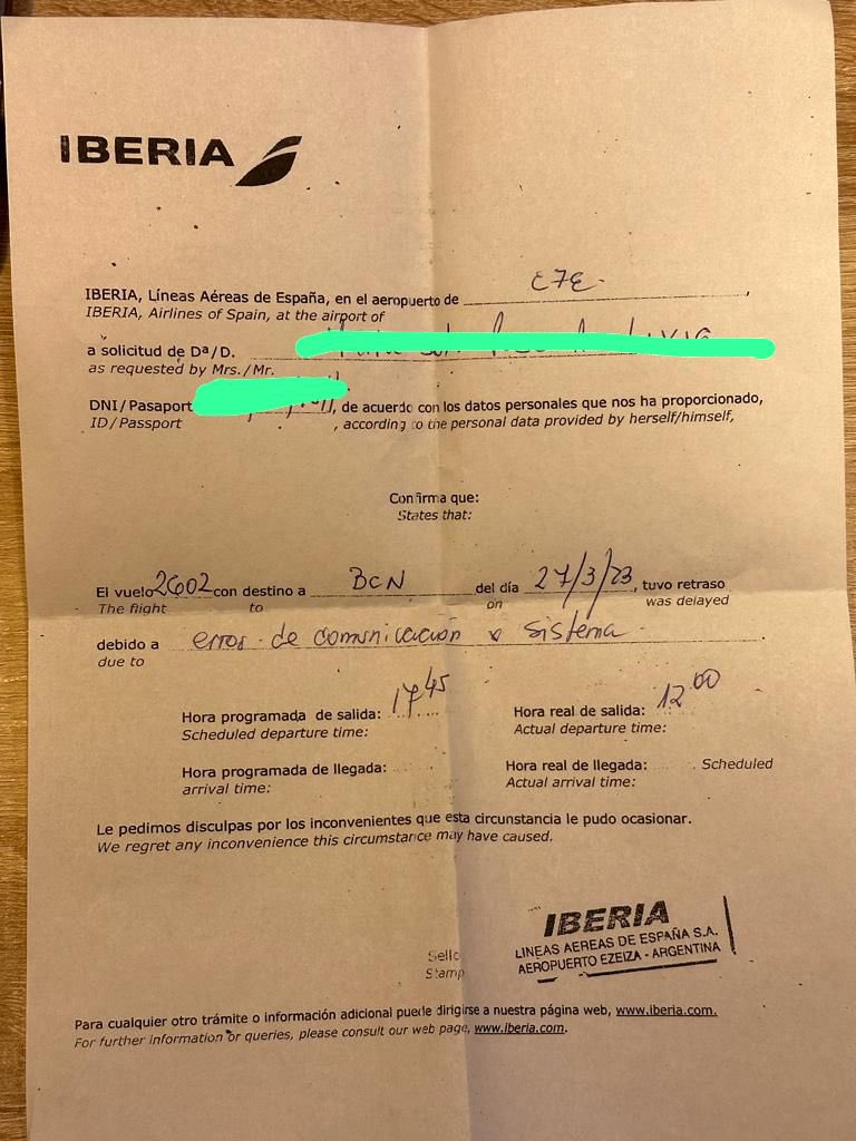 msolpose's tweet photo. Que debería hacer @AesaSpain si @Iberia Tras cancelar mi vuelo más de 24hs y de más de 3500km, por un error de su sistema confirmado por ellos en mostrador, cuando reclamo dicen que fue inherente a su empresa y cierran sin más el reclamo ? https://t.co/8BlTCJoQm3