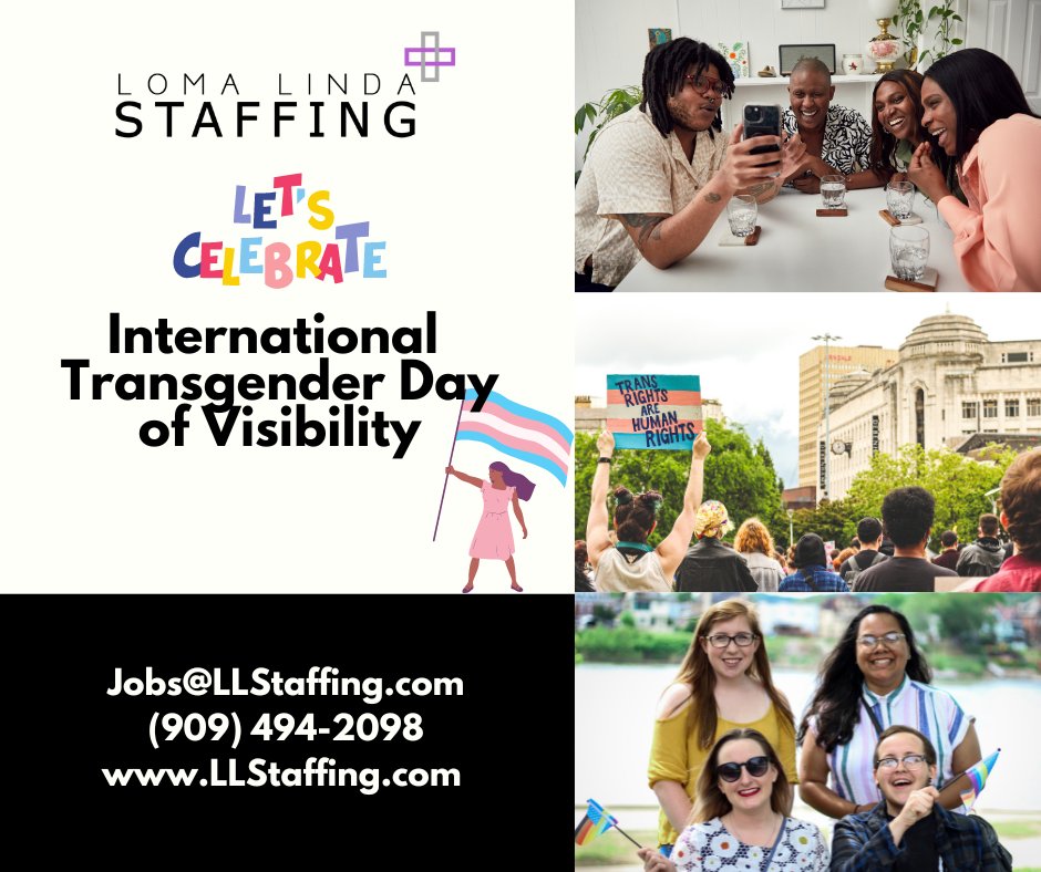 LLStaffingLLC's tweet photo. Join us! Let's celebrate #TDOV today and everyday. https://t.co/nGy5xbfkrw