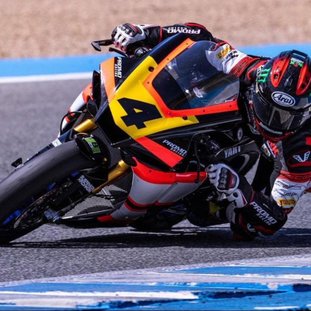 MXCANDAMO's tweet photo. ✅ Ehhh pilotos!!!
No podía faltar en nuestra lista de #pilotos 2023, el nº 1: THE BOSS
Junto a @promoracing comenzando  la temporada de #ESBK y con #MXCandamo en el pecho.

#MxCandamo #pilotosmxcandamo #temporada2023 #familiamxcandamo #rider #circuitosdeasturias @Artime_4 https://t.co/HL5QZdFcyz