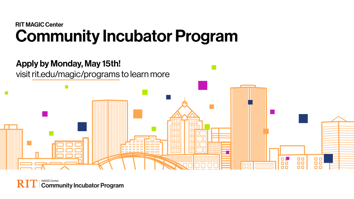 🎉Attention all indie game developers, want 10K to develop your game??? 🎉 Want mentorship to bring your game to the next level? 🎉 Want access to our industry partners? 🎉 Then our Community Incubator program is for you!! Deadline to apply is May 15th rit.edu/magic/programs…  🎉