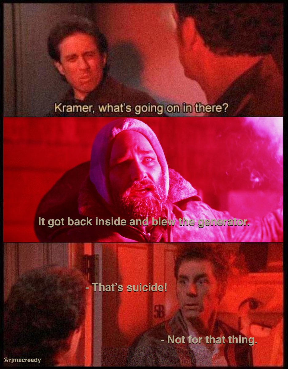 rjmacready's tweet photo. #TheThing #cold #HorrorCommunity #Outpost31 #HorrorMovies #MacRules #scifi #WhereWereYouChilds #johncarpenter #ice #shapeshifter #HorrorFam #frozenhell #robbottin #whogoesthere #Antarctica #MutantFam #horror https://t.co/CunqFVTrXp
