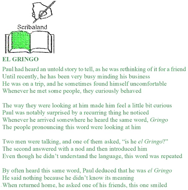 scribaland's tweet photo. #Scribaland EL GRINGO
¿Por qué me llaman asi, eh? #Paul asked!#maternelles #livreselectroniques #lycee #lycees #loisir #loisirs #lucarne #lyrique #lyriques #maitre #maitres #maitresse #maitresses #maisondedition #maisonsdedition #manuel #manuels #manuscrit #manuscrits #maternelle https://t.co/jLAyVD6Ejl