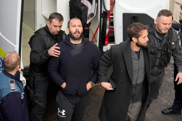 JamesFN18's tweet photo. BREAKING: Andrew Tate has been released and is now on house arrest https://t.co/jAlsXPlHyG
