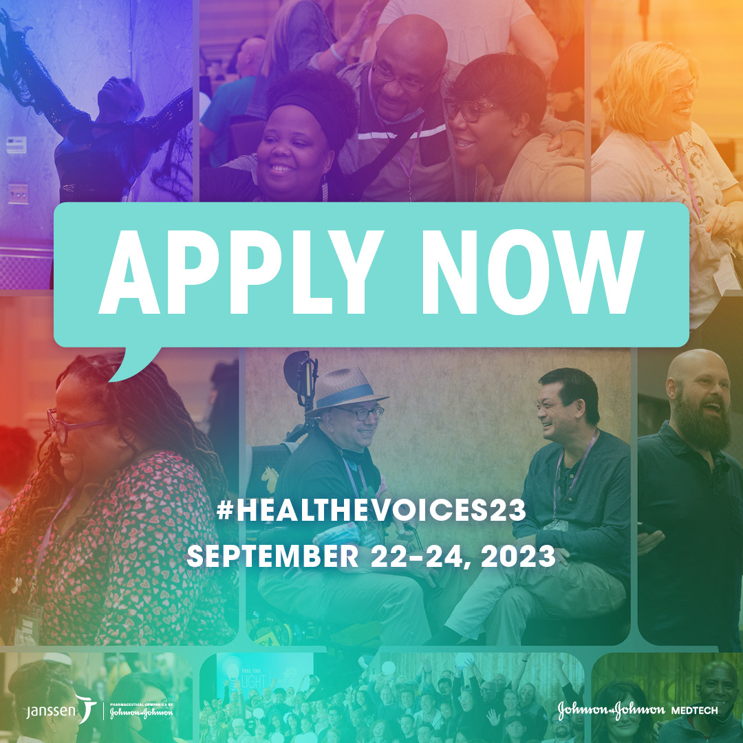 #PatientLeaders! Applications open for the #HealtheVoices23 conference for online #HealthAdvocates, Sept 22-24 in Princeton, NJ! 📣 Travel, accommodations, speaking fees covered! APPLY NOW! We'll be there 😉 ✅ tinyurl.com/HeV23ApplySavvy #AskPatients @healthevoices @JNJNews