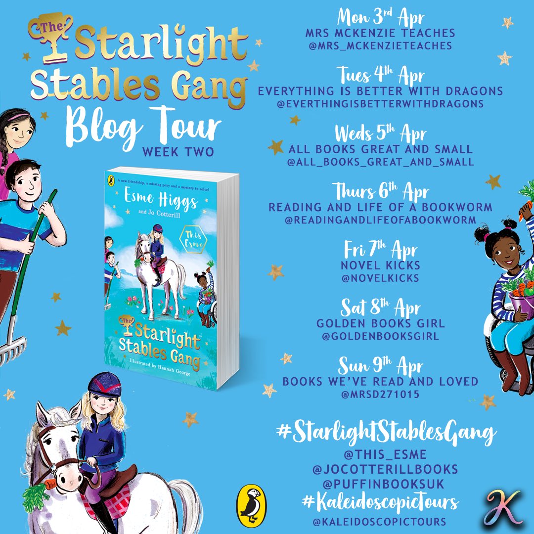 Featuring my youngest daughter’s CR today - #StarlightStablesGang is a super sweet story of friendship, fun and dreams coming true - head to my Instagram (link in bio) to read an extract @KaleidoscopicBT @PuffinBooks @jocotterillbook @This_Esme_ #ChildrensBooks #KidsBookTwitter