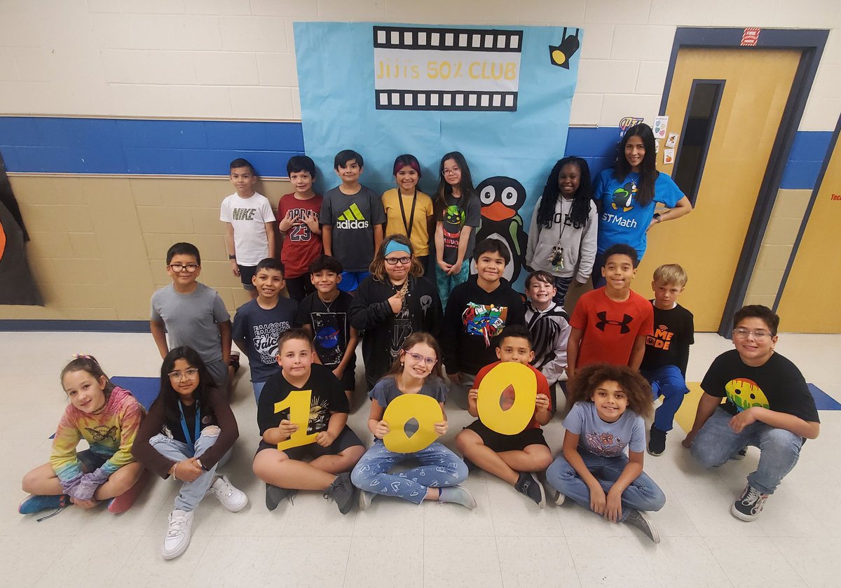 Congratulation to @MsBMora's 4th grade class and Mrs. Alvarez's 5th grade class for reaching a class average of 100% in ST Math! <a href="/NISDFields/">Fields Elementary</a> <a href="/NISDElemMath/">NISD Elementary Math</a> <a href="/STMath/">ST Math Educator? Follow us on MINDEduOrg!</a> <a href="/STMathTX/">STMathTX</a>