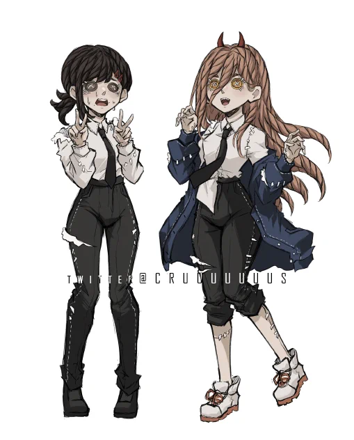 Makima, Reze, Kobeni and Power x Identity V  