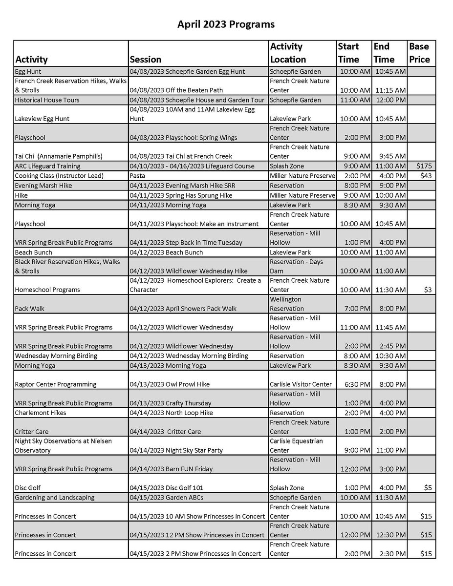 LCMetroParks's tweet photo. The April Program List is out now! Visit https://t.co/BcxRqNuIc9 to find our full online catalog of programs. Or, download a pdf of this list online at https://t.co/pXCxmRXASh https://t.co/QiAQQwJgW1