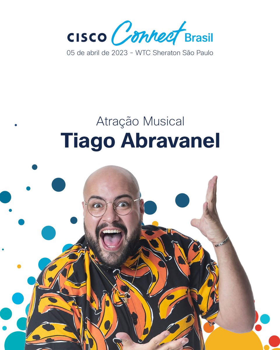 CiscoDoBrasil's tweet photo. Esteja à frente das tendências de tecnologia, aprenda com os especialistas da Cisco como impulsionar o seu negócio e divirta-se com a atração musical de Tiago Abravanel 💻💡🎉🎶
https://t.co/SfnHT4zNXi
#CiscoConnectBR https://t.co/7zQNnsttAH