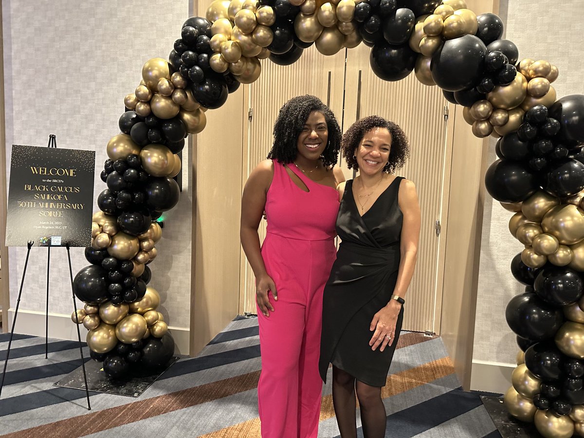 williamsjoannal's tweet image. Got two see two of my favorite people at #SRCD23. ⁦@MiraySeward⁩ and ⁦@DrLaurenMims⁩ continue to fill me with joy! ⁦@SRCDBlkCaucus⁩ #SankofaSoiree