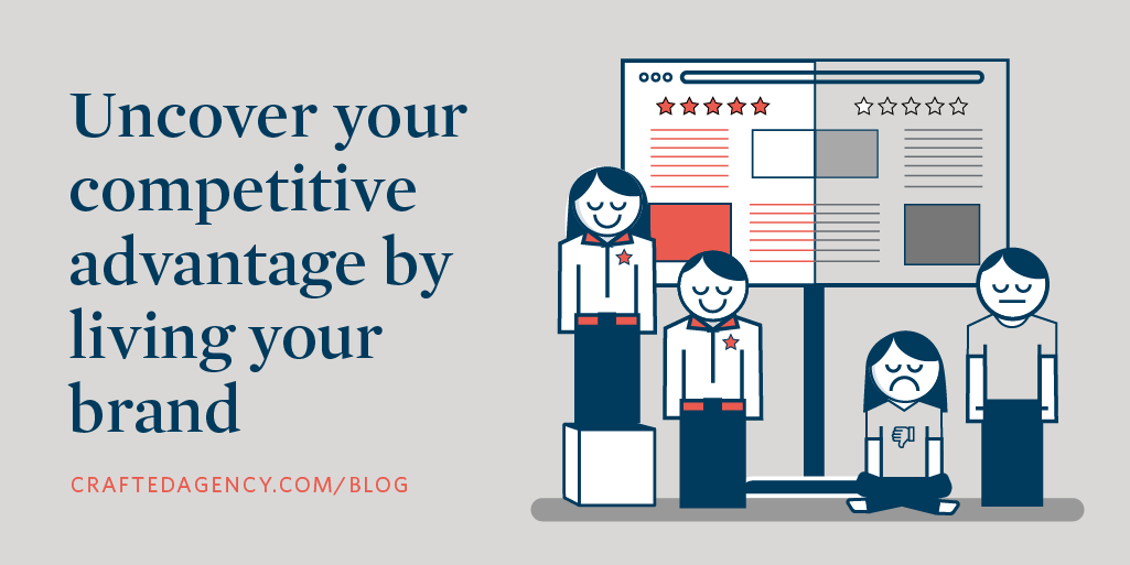 Don't lose big because you're not living your brand. Let us tell you why your differentiation makes a big difference.

hubs.ly/Q01JRLBf0

#CraftedAgency #WellCRAFTED
