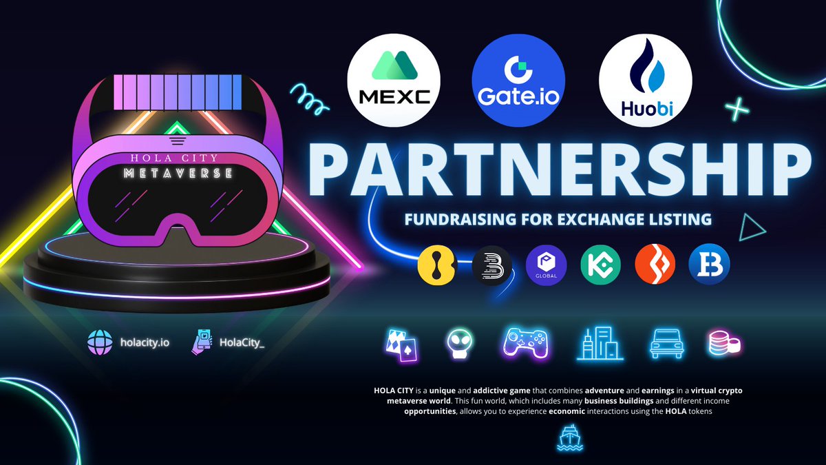 HolaCity_'s tweet photo. 🚀 Dive into HOLA CITY – the ultimate crypto metaverse experience! Seeking investors &amp; partners for exchange listings. Join our groundbreaking journey &amp; unlock limitless potential!

🌍💫 Invest now: 
https://t.co/mqUgo5AZRE

#HolaCity_ #CryptoMetaverse #InvestmentOpportunity https://t.co/0FIBQYwqw9