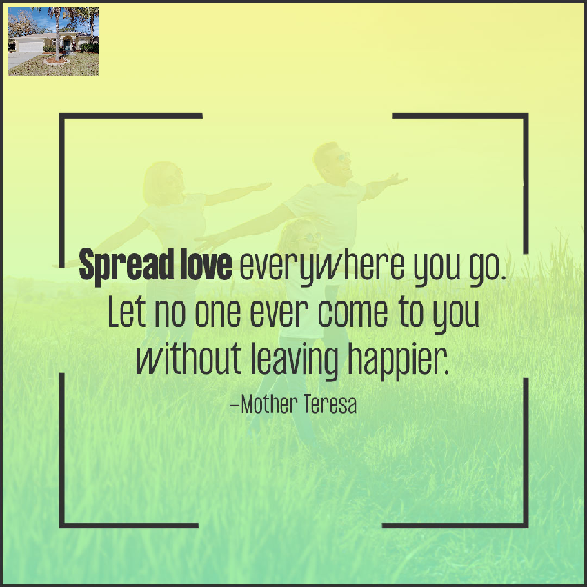 BigDadWay's tweet photo. Spread love, laughter, &amp; happiness everywhere! 💗 #Motivation #MotivationalQuotes #PositiveQuotes #PositiveVibes #FamousQuote https://t.co/Rz3ilUAF1O