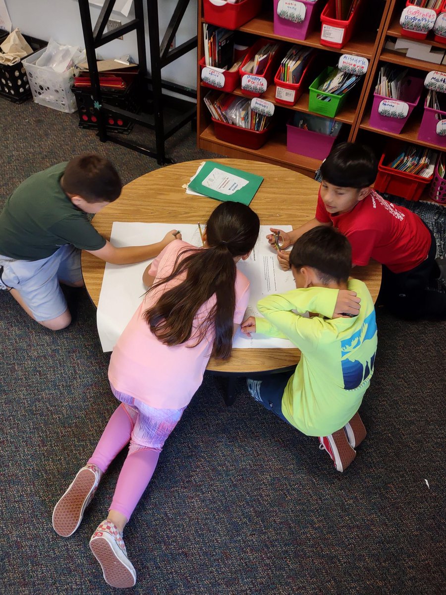 Mrs. Ramos‘ students are analyzing student samples of Extended Constructed Responses and providing feedback about how to revise and edit. #SMES_Tigers #ncisd