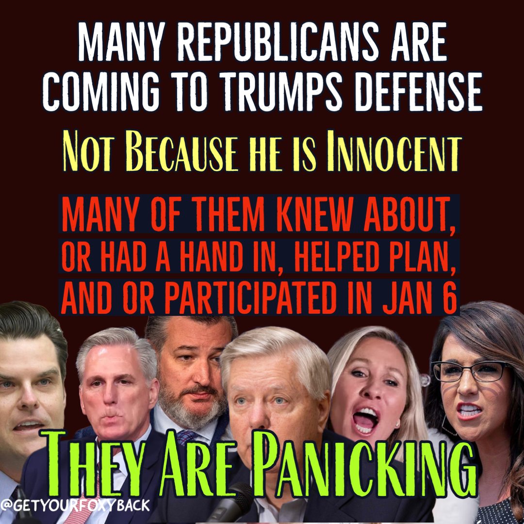 Getyourfoxyback's tweet photo. We all saw Lindsey close to tears. ๐ญ
Kevin said โThis is a outrageous abuse of power by a radical DAโ
Oh and Marge is packing her bags and broom to go to NY and support DT ๐งน
But they arenโt so much supportive as they are SCARED.
If Jack indicts DT, they all go down ๐ฑ https://t.co/14uGdvsnFP