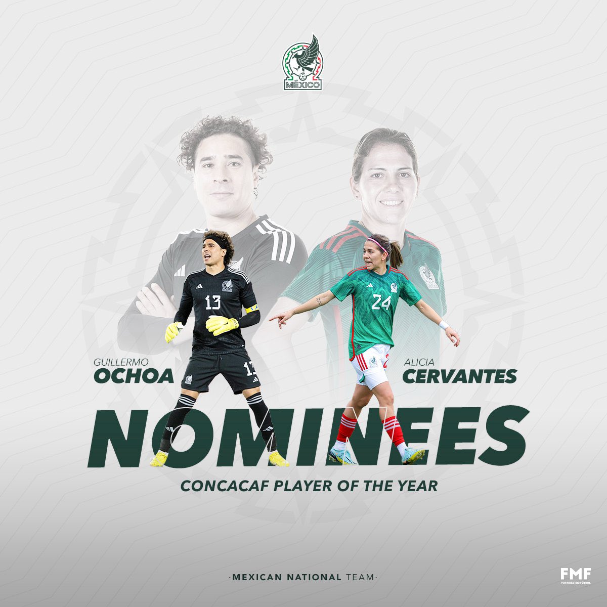 Mexican National Team (@miseleccionmxEN) on Twitter photo 2023-03-31 19:33:20 Incondicionales, it’s time to leave your vote for @yosoy8a & @LichaCervantes, both are nominated for @Concacaf’s Best Players of 2022! 💚🇲🇽🔥 🗳 ccf.news/3FxGEwZ #LaSelecciónEsDeTodos Incondicionales, it’s time to leave your vote for @yosoy8a & @LichaCervantes, both are nominated for @Concacaf’s Best Players of 2022! 💚🇲🇽🔥 🗳 ccf.news/3FxGEwZ #LaSelecciónEsDeTodos