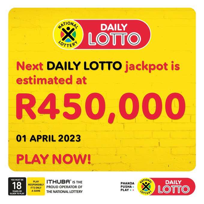 Daily Lotto for Saturday 1 April 2023