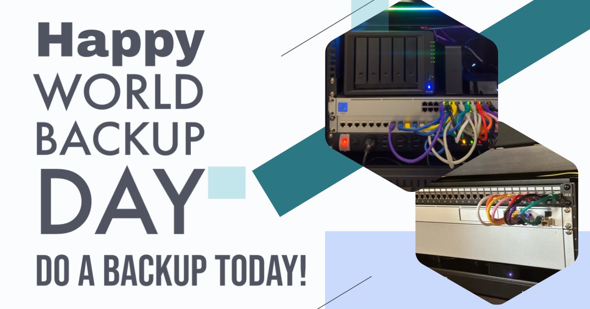 Do a backup today! #WorldBackupDay