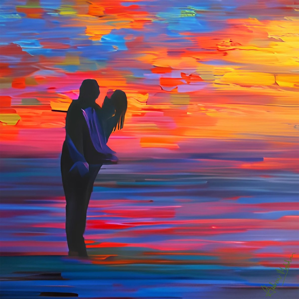 AndrewMaddenUK's tweet photo. Dancing at Sunset - #art #colorful #Romance https://t.co/DjkJnxNZUY