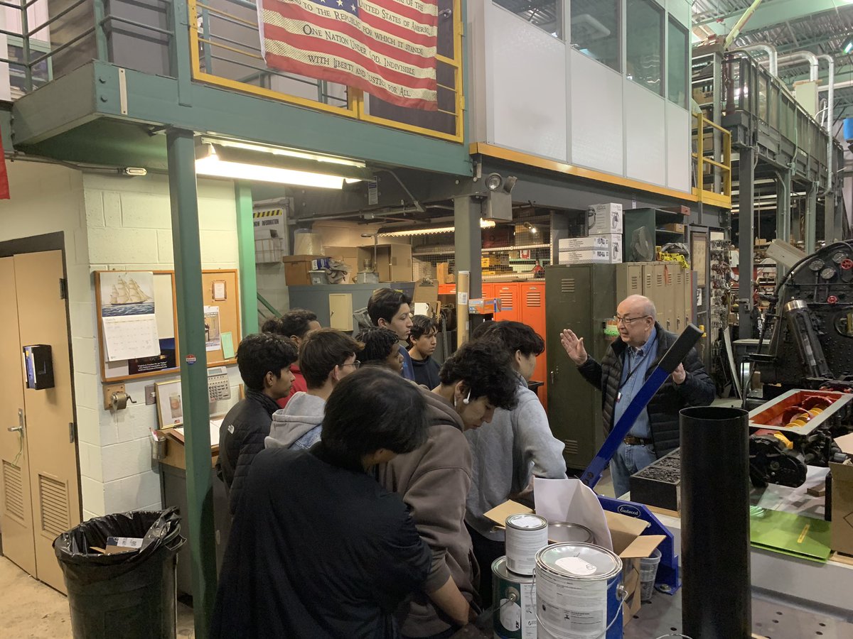 CVHS_AutoTech's tweet photo. CVHS Auto Tech students participated in a great field trip to the Railroad Museum of Pennsylvania today to get lessons on transportation history and the museum’s vehicle restoration shop practices! https://t.co/hKMlZFdjGl