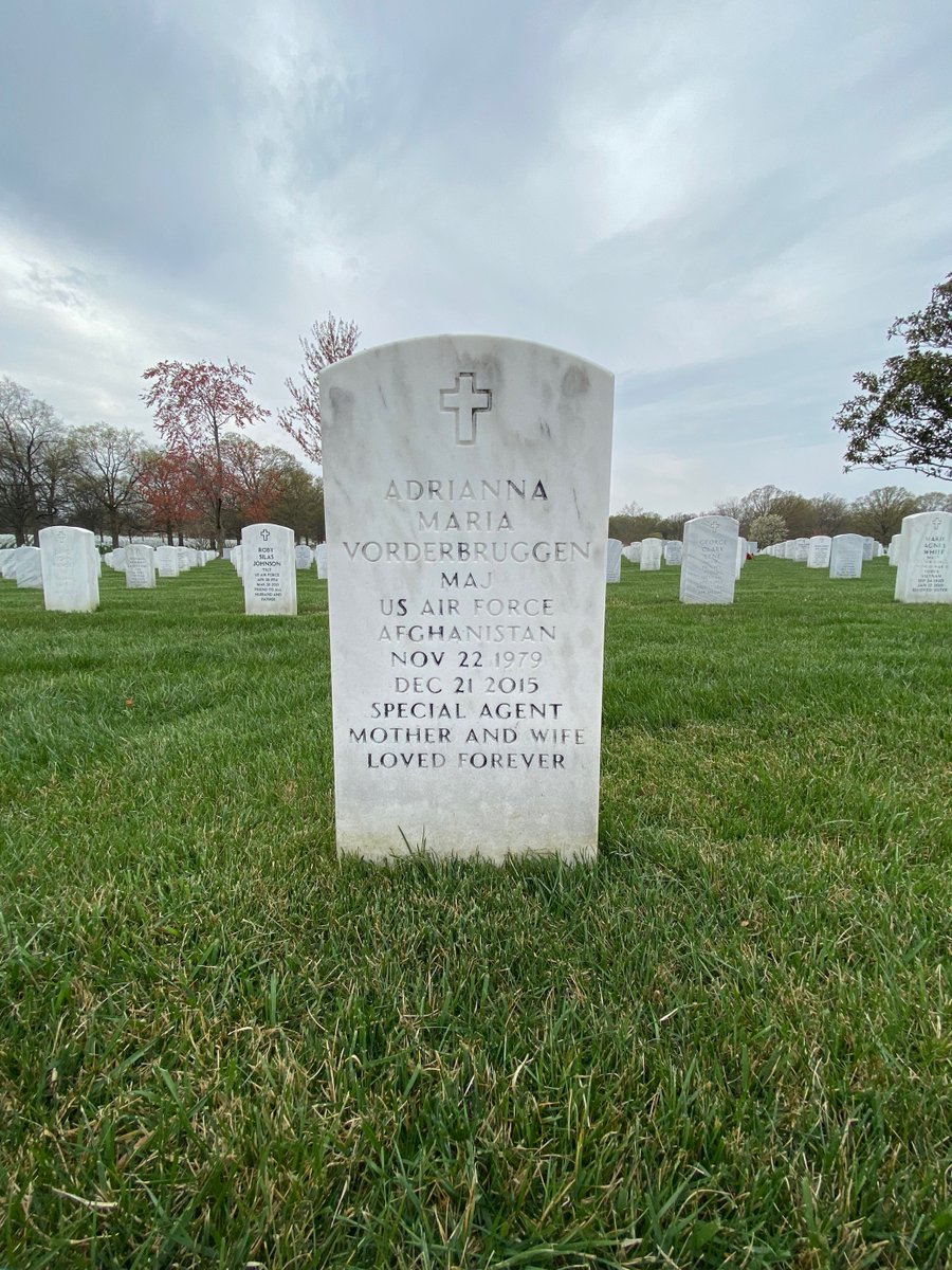 ArlingtonNatl's tweet photo. Happy birthday, @AF_Academy! On April 1, 1954, President Eisenhower signed legislation that established the U.S. Air Force Academy. 
Today, ANC honors Air Force Academy graduates Capt. George Lockhart, Maj. Adrianna Vordenbruggen and Capt. Mark Weber for their ultimate sacrifice. https://t.co/bAysTbw6Fe