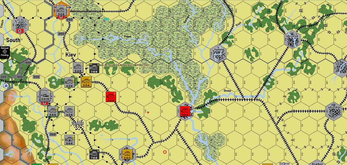 RDescarttess's tweet photo. #Russianfront de #AvalonHill. El ruso gana por la mínima el juego básico a finales de agosto de 1941. El alemán ha conseguido algún avance más por el norte y el sur. Han ocupado el importante puerto de Odessa. https://t.co/5xmzAW9lQO
