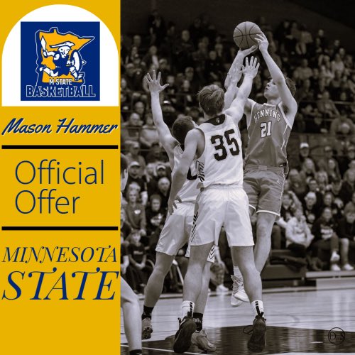 Mason Hammer (@masonhammer7) on Twitter photo After a great conversation with <a href="/CoachCritchley/">Coach Critchley</a>, I’m proud to announce I have received an offer from M State! Thank you to the coaching staff for this opportunity! After a great conversation with <a href="/CoachCritchley/">Coach Critchley</a>, I’m proud to announce I have received an offer from M State! Thank you to the coaching staff for this opportunity!