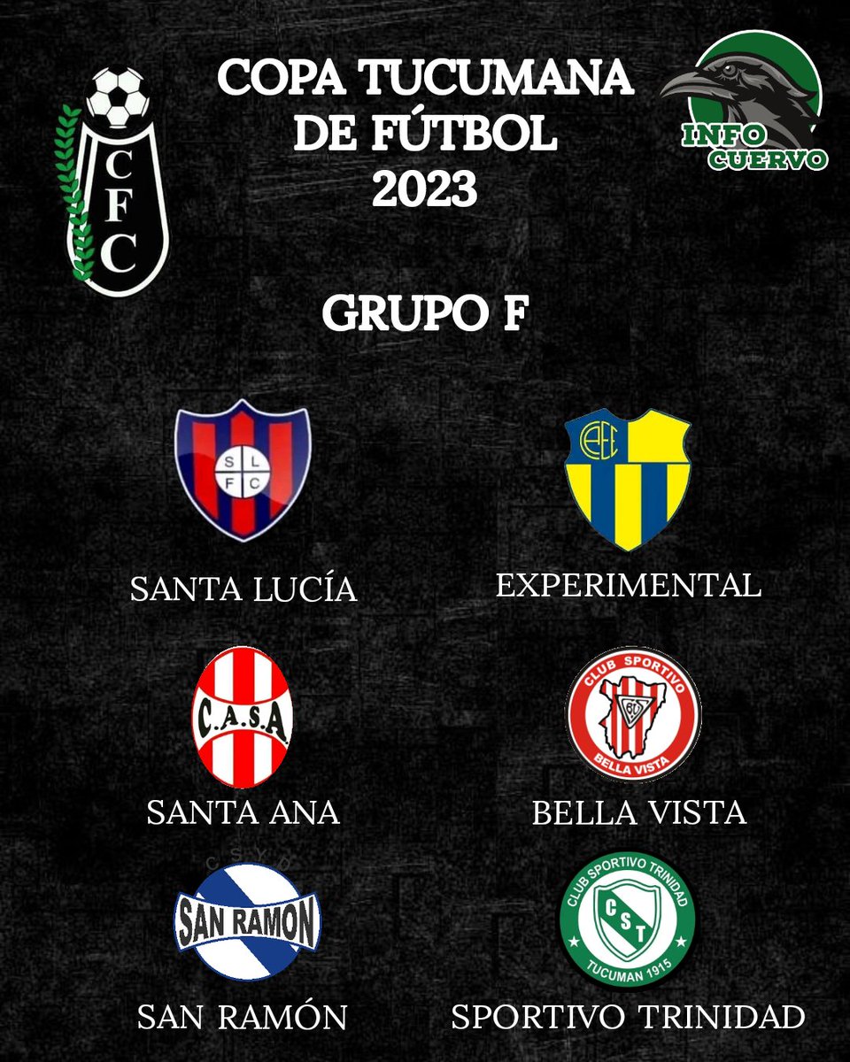 Infocuervook's tweet photo. 🔥¡RIVALES CONFIRMADOS!🔥

He aquí los rivales del cuervo en lo que será la Copa Tucumana

#InfoCuervo #ConcepcionFC #temporada2023 #copatucumanadefutbol https://t.co/f3XDkh9l3g