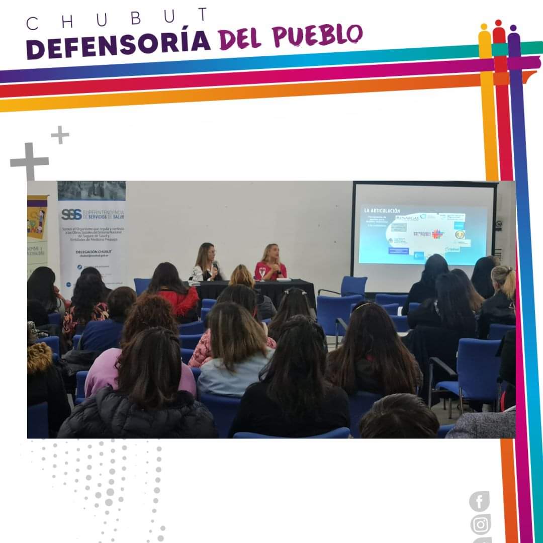 🟠La Defensoría del Pueblo del Chubut participó de la Jornada Informativa “Acceso a la Salud y prestaciones de discapacidad para niños, niñas y adolescentes” que se realizó en la ciudad de Comodoro Rivadavia.
