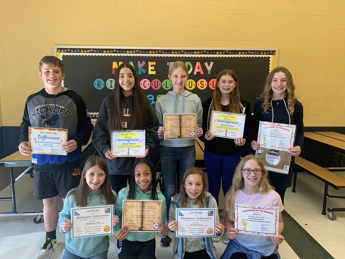 MrsBlumCM's tweet photo. Congratulations to #TeamIndy students earning Q3 awards! ๐๐ @TeamNSIS @Room210Readers @HaddoxTeaches @GonzeScience @MrsBaker_6 https://t.co/OKzyphf7iv