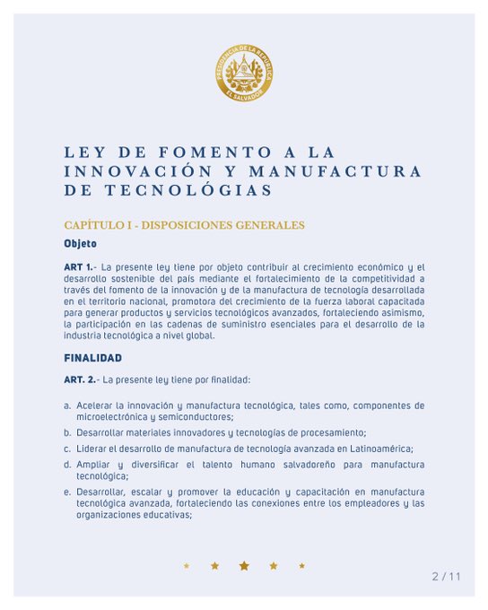 WatcherGuru's tweet photo. JUST IN: 🇸🇻 El Salvador President officially signs bill eliminating all taxes on income, property, and capital gains for technology innovations. https://t.co/lpEHhsoYxQ
