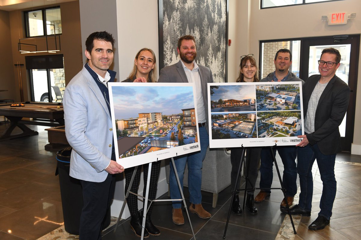 reztark's tweet photo. Last week the team celebrated the official groundbreaking of District at Deerfield! Keep an eye out, dirt is moving!

#mixedusedevelopment #CRE #underconstruction https://t.co/Kgpr9uUfc2