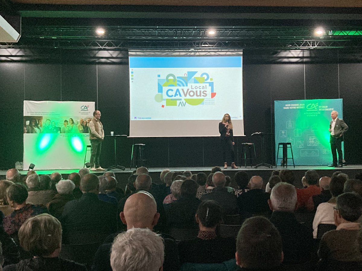 nathaliemasse88's tweet photo. Très très belle soirée aux Herbiers pour les conviviales @CAAtlantVendee #CaMatche bravo aux administrateurs et collaborateurs pour leur préparation et pour les enfants et associations pour leurs présentations formidables au service de l’éco citoyenneté 👌 https://t.co/75cVfqiwXK