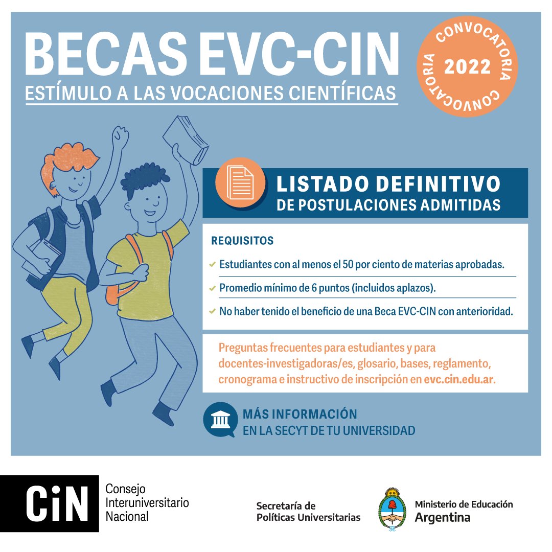 CINoficial's tweet photo. #BecasEVC 🤓
Los/as postulantes que presentaron solicitud de reconsideración y aún así no fueron admitidos/as podrán acceder a sus planillas de admisibilidad para conocer los motivos entre el 3 y el 10 de abril inclusive.

🤳 https://t.co/FyFo0DwmCj https://t.co/NW7y5CciuS