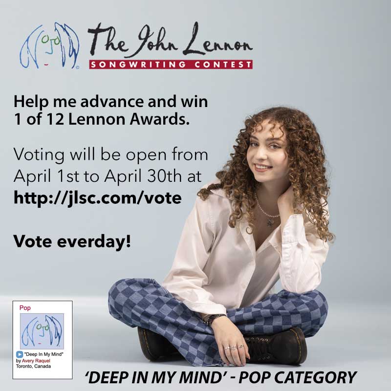 My GRAND PRIZE winning song is going to next round of <a href="/thejlsc/">The John Lennon Songwriting Contest</a>, and I NEED YOUR HELP to win a Lennon Award for the POP category!!

Online voting will be open April 1st - 30th jlsc.com/vote

VOTE EVERY DAY! You could win an 'Epiphone Casino Guitar'.

<a href="/lennonbus/">John Lennon Bus</a>