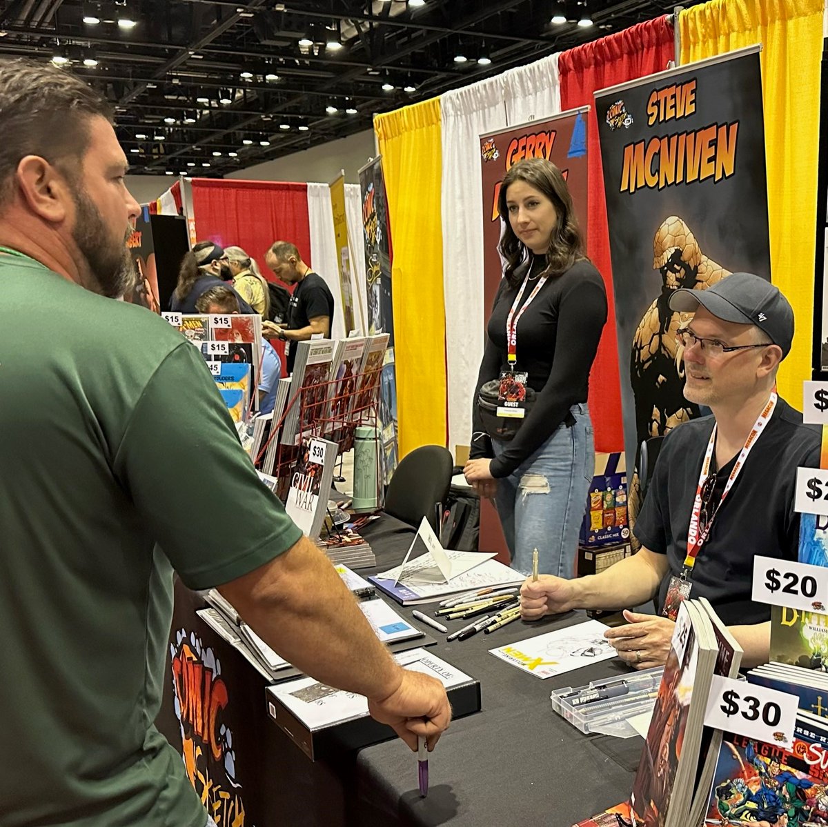 EXTRA! EXTRA! 📣 Comic Creators are here at #MEGACON! Get the latest issues and meet your faves 🦸‍♂️

 #MEGACONOrlando #MEGACON2023 #comics #comiccreators