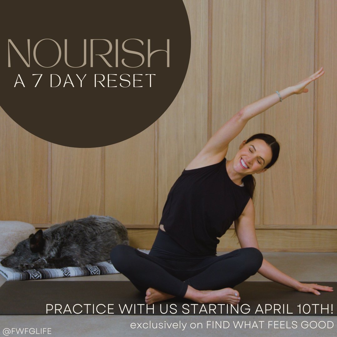 yogawithadriene's tweet photo. NOURISH - A 7 Day Reset is designed to get you out of a rut, get you over the hump, and help you move forward so that you can feel centered, confident, empowered in your body and at peace in your mind.
Practice with us starting April 10th! Only on FWFG🌿
https://t.co/7WYmLupU1G https://t.co/GUqfDbRShk