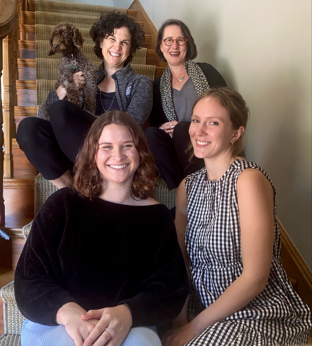 JessicaZitter's tweet image. So grateful for my team at @ReelMedicine (including honorary member Jinx the poodle). And happy early birthday to Catherine, our fantastic ED!