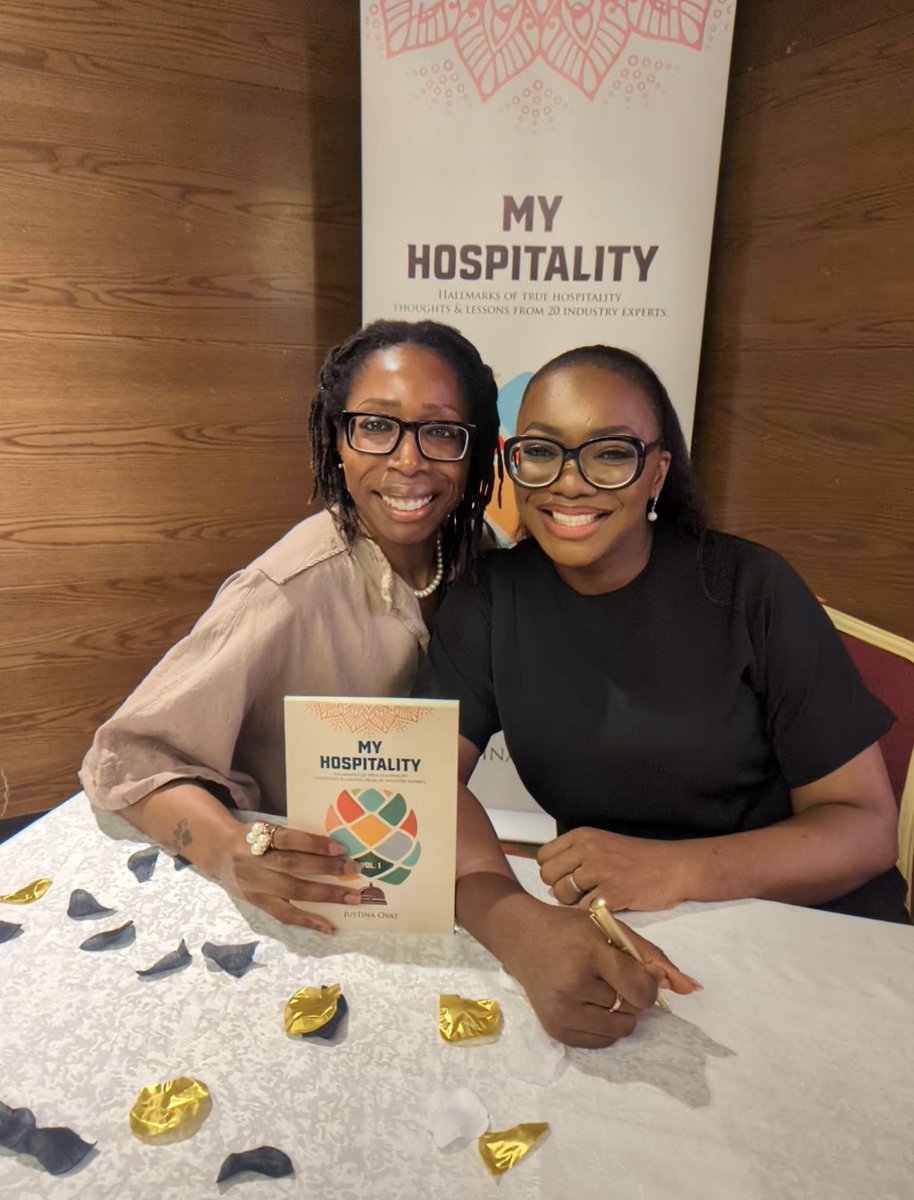 Attending <a href="/JustinaOvat/">Justina Ovat</a>'s book launch earlier today was truly a pleasure.
Her book 'My Hospitality: Hallmarks of True Hospitality; Thoughts &amp; Lessons from 20 Industry Experts' is a very welcome addition to the body of knowledge within the #hospitality industry.
#BookLaunch