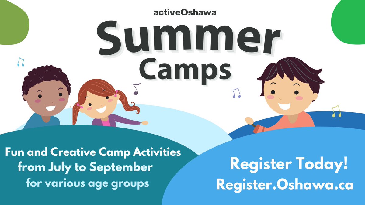 activeoshawa's tweet image. Parents, looking for an unforgettable summer experience for your kids? 

Look no further than City of Oshawa summer camps!  Our camps include programs like Sport Camp, Athletic Adventures, Dance Camp, and much more! For kids ages 4 to 14. Register now at ow.ly/Twcm50NfKOy