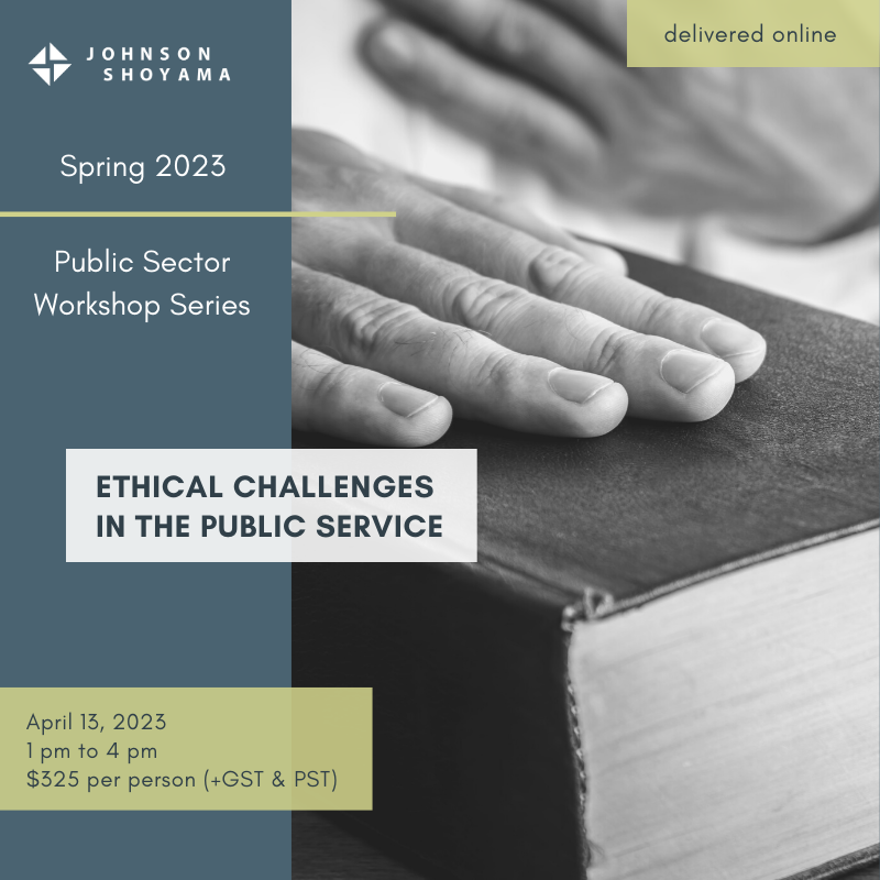 Public servants routinely face ethical challenges in their work. Join us virtually on April 13 as <a href="/MoenDoug/">Doug Moen</a> and <a href="/rob_currie/">Rob Currie</a>  explore the complexities of public service ethics.
ow.ly/im3h50NxwQp
#training #ethics #executiveeducation