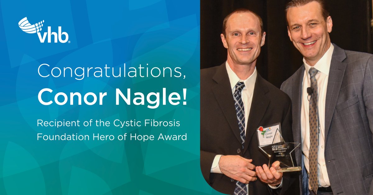 VHBnow's tweet image. Congratulations to Conor Nagle, who was honored recently by the @CF_Foundation with their Hero of Hope Award, an award recognizing a volunteer who raises money and awareness!

#OurPeopleMakeUsGreat #HeroOfHope #Massachusetts