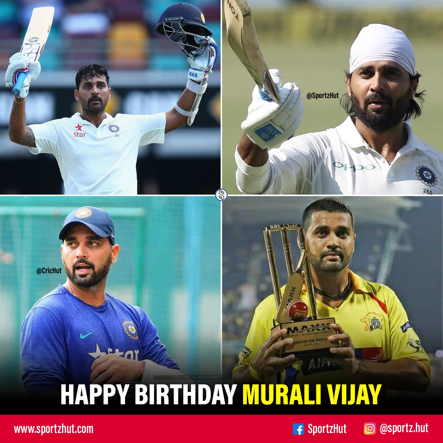 Happy Birthday Murali Vijay        