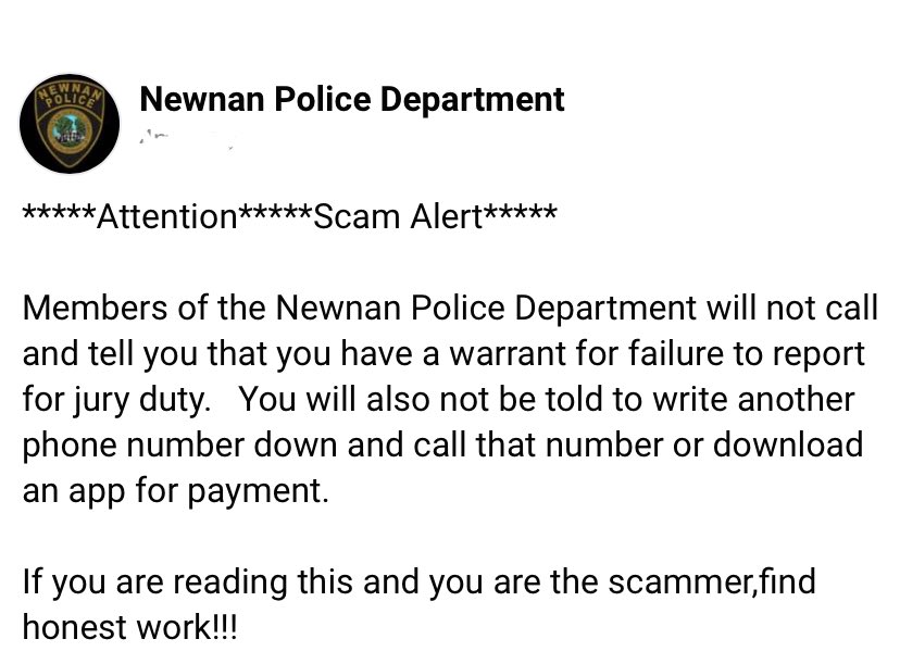 Newnan Police Dept (@newnanpd) on Twitter photo 