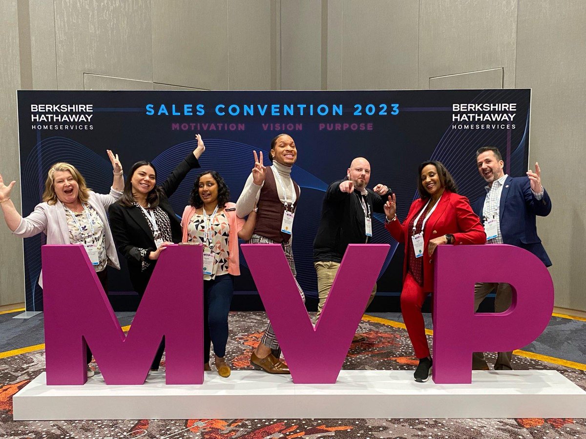 MVP! Motivation, Vision, and Purpose. Earlier this week, I was Vegas with these amazing Berkshire Hathaway Real Estate Brokers.

#mvp2023#foreveragent#bhhsnwre#realtors