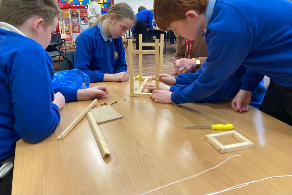DeanCESchool's tweet photo. Some of our Year 6's enjoyed a DT competition being run by Cockermouth Rotary earlier this week. Their skills and teamwork was great to witness #teamwork #designtechnology https://t.co/kPD8JVMb2F